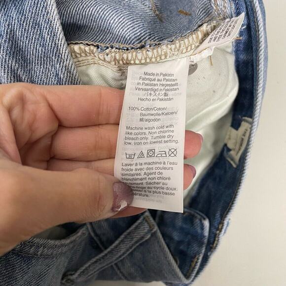 Madewell The Momjean Gilford Wash Ripped Edition high rise AJ214 women's 28 - Picture 7 of 8